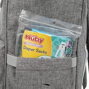 img 1 attached to 👶 Пакеты для памперсов Nuby, одноразовые, с ароматом свежего детского порошка, 6 штук - удобные, 300 штук