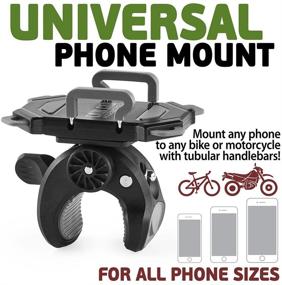img 3 attached to 🚲 Bike & Motorcycle Phone Mount: iPhone 12, Samsung Galaxy S21 & More - Universal Holder for ATV, Bicycle or Motorbike. Enhance Safety & Comfort!