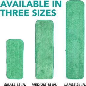 img 1 attached to Arkwright Spray Mop Replacement Pads - 18 Inch, 12 Pack - Dry/Wet Mops - Microfiber Flat Refills - Floor Cleaning & Scrubbing - Fits All Mop Heads - Green