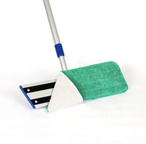 img 2 attached to Arkwright Spray Mop Replacement Pads - 18 Inch, 12 Pack - Dry/Wet Mops - Microfiber Flat Refills - Floor Cleaning & Scrubbing - Fits All Mop Heads - Green