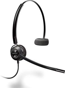 img 4 attached to 🎧 Гарнитура Plantronics EncorePro HW540 с конвертируемым наушником и гребенчатым микрофоном - проводная, 3 стиля ношения - подключается к ПК и стационарному телефону