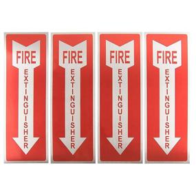 img 4 attached to Fire Extinguisher Signs Self Adhesive Restaurants