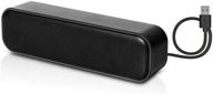 🔊 honkyob usb computer speakers: powerful portable mini sound bar for windows pc, laptops & desktops with stereo sound logo