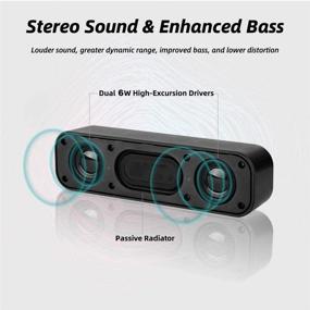 img 3 attached to 🔊 HONKYOB USB Computer Speakers: Powerful Portable Mini Sound Bar for Windows PC, Laptops & Desktops with Stereo Sound