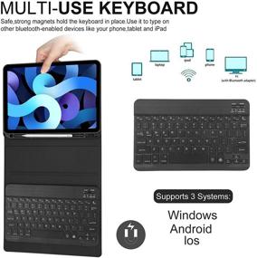 img 1 attached to iPad Air 4th Gen 10.9 Keyboard Case 2020 – Boriyuan Detachable Backlit Keyboard & Pencil Holder