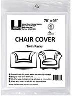 premium chair protective poly covers by uboxes, 76 x 46 inch, 2 pack (packaging may vary) logo