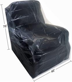 img 3 attached to Premium Chair Protective Poly Covers by uBoxes, 76 x 46 inch, 2 Pack (Packaging May Vary)