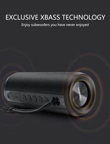 img 3 attached to 🔊 Непромокаемый беспроводной динамик Gladorn Bluetooth, портативная акустика с 20W стереозвуком, Bluetooth 5.0, водонепроницаемость IPX7, время работы 20 часов, 360° TWS стереопара для дома, путешествий, Power Bank.