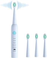 sonic rechargeable electric toothbrush: 5 🦷 modes, 2 mins timer, dentists recommend, waterproof logo