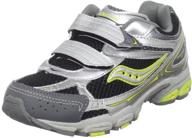 saucony grid ignition running shoes for little girls: boost your child's performance logo