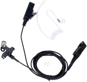 img 4 attached to Trido Covert Acoustic Tube Two Wire Earpiece Headset Mic PTT | Motorola Radio XPR3500 XPR3000 XPR3300 XPR3300e XPR3500e Walkie Talkie