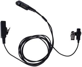 img 3 attached to Trido Covert Acoustic Tube Two Wire Earpiece Headset Mic PTT | Motorola Radio XPR3500 XPR3000 XPR3300 XPR3300e XPR3500e Walkie Talkie