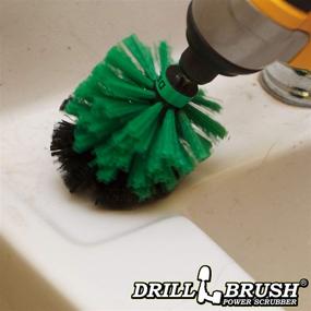 img 3 attached to 🔧 Versatile Drill Brush Set for Effortless Kitchen Cleaning