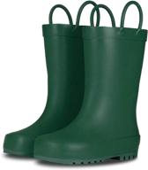 🌧️ lonecone elementary collection: stylish matte finish rain boots for toddlers and kids – premium natural rubber logo