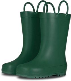 img 4 attached to 🌧️ LONECONE Elementary Collection: Stylish Matte Finish Rain Boots for Toddlers and Kids – Premium Natural Rubber