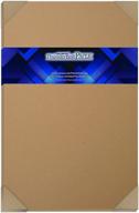 📦 25 brown kraft fiber 80# cover paper sheets - 11"x17" tabloid/ledger/booklet size - rich earth tone with natural fibers - 80lb cardstock - smooth finish logo