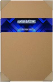 img 4 attached to 📦 25 Brown Kraft Fiber 80# Cover Paper Sheets - 11"x17" Tabloid/Ledger/Booklet Size - Rich Earth Tone with Natural Fibers - 80lb Cardstock - Smooth Finish