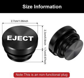 img 3 attached to 🚗 Премиумные 2-х элементные пылезащитные вилки для автомобильных аксессуаров 12 Вольт - Анодированный алюминий, совместимы с большинством транспортных средств - Повысьте эстетику и защиту вашего автомобиля (черные)