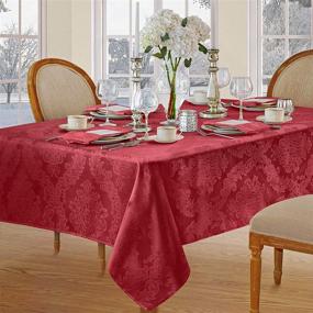 img 2 attached to 💪 Highly Durable Newbridge Barcelona Polyester Tablecloth – Stain Resistant & Long-lasting