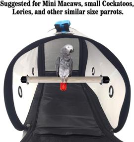 img 3 attached to Convenient GABraden Lightweight Bird Carrier: Large Bird Travel Cage (17 x 9 x 11)