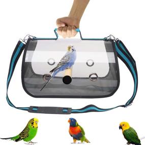 img 4 attached to Convenient GABraden Lightweight Bird Carrier: Large Bird Travel Cage (17 x 9 x 11)