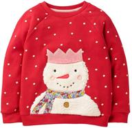 🎅 eulla little boys girls sweatshirt: christmas clothes for toddlers, baby pullover sweater for boys 1-7 years old logo