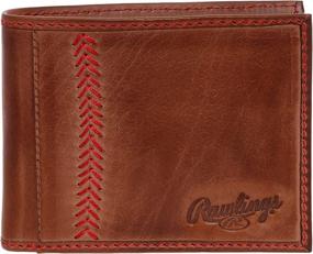 img 4 attached to Rawlings Men's Baseball Stitch Bifold Wallet: Stylish and Functional