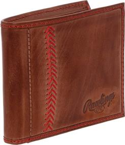 img 3 attached to Rawlings Men's Baseball Stitch Bifold Wallet: Stylish and Functional