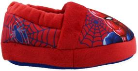 img 2 attached to 🕷️ SEO-Optimized Spider-Man Plush Toddler Aline Slippers for Boys