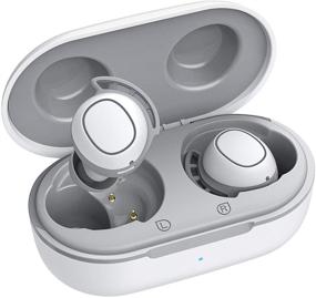 img 4 attached to 🎧 IPX8 Waterproof Wireless Earbuds, M30 Bluetooth Earbuds with Deep Bass Sound, Touch Control Bluetooth Headphones In-Ear, 25 Hrs Playtime w/USB-C Fast Charging, Twin & Mono Mode, Built-in Microphones (White)