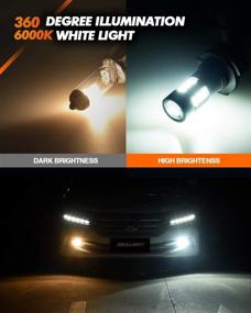 img 3 attached to 💡 SEALIGHT 9006/HB4 LED Fog Light Bulbs - 6000K Xenon White, 27 SMD Chips, 360-degree Illumination - Non-polarity - Pack of 2