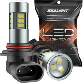 img 4 attached to 💡 SEALIGHT 9006/HB4 LED Fog Light Bulbs - 6000K Xenon White, 27 SMD Chips, 360-degree Illumination - Non-polarity - Pack of 2