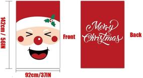 img 2 attached to 🎅 VEYLIN Large Christmas Plastic Gift Bags with Tags for Xmas Gift Wrapping (56in) - Santa Themed