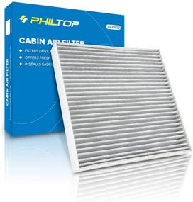 img 4 attached to 🔍 PHILTOP Cabin Air Filter, CP134 CF10134 BE-134, Honda Accord Civic Odyssey CR-V Pilot MDX TSX Ridgeline RDX, Activated Carbon, Pack of 1