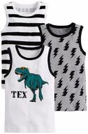 👕 cool and comfy boys cotton tank tops: 3-pack undershirts by benetia logo