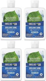 img 2 attached to 🌟 Seventh Generation Dishwasher Rinse Aid - 8 oz, 4-Pack for Sparkling Dishes!