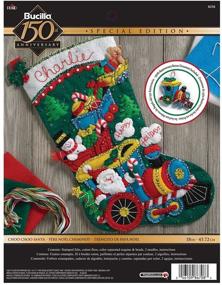 img 4 attached to 🎅 DIY Fun: Bucilla Choo Santa Stocking Kit – A Festive Holiday Project!