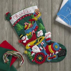 img 3 attached to 🎅 DIY Fun: Bucilla Choo Santa Stocking Kit – A Festive Holiday Project!