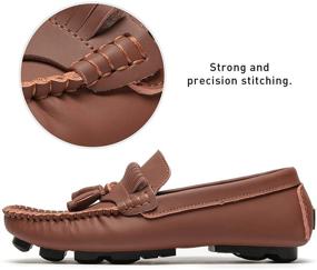 img 2 attached to Classic Leather Moccasins Zong 10.5 Men's Loafers by YiCeirnier: Stylish and Durable Shoes