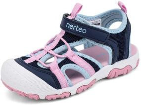 img 2 attached to 👦 Nerteo Toddler Boys' Sandals: Perfect Summer Footwear for Hiking Adventures