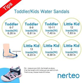 img 3 attached to 👦 Nerteo Toddler Boys' Sandals: Perfect Summer Footwear for Hiking Adventures