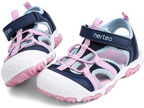 img 4 attached to 👦 Nerteo Toddler Boys' Sandals: Perfect Summer Footwear for Hiking Adventures