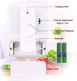 img 3 attached to ⏲️ PAICLOUD Digital Kitchen Cooking Timer - 3 Channels, Count Up/Down Timer, ON/Off Switch Stopwatch, Adjustable Volume Alarm, Magnetic Back, Stand, Battery Included