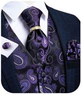 🎩 paisley waistcoat with burgundy cufflinks - men's accessories by dibangu logo