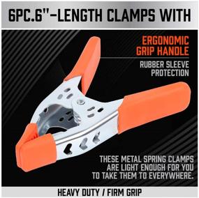 img 3 attached to 🔩 HORUSDY 6-Piece Spring Clamps Assortment