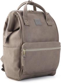 img 1 attached to Exploring Kah Kee Leather 🎒 Backpack Compartment Backpacks: Optimal Organization and Style