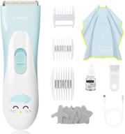 👶 ultra-quiet cordless rechargeable waterproof baby hair clippers with ceramic blade - ideal haircut kit for kids & adults logo