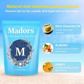 img 2 attached to 💇 Hair Removal Made Easy: Madors Hard Wax Beads for Brazilian Waxing - Professional Grade Waxing Beads for Women (410g/14.5oz)