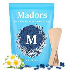 img 4 attached to 💇 Hair Removal Made Easy: Madors Hard Wax Beads for Brazilian Waxing - Professional Grade Waxing Beads for Women (410g/14.5oz)