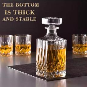 img 2 attached to 🥃 Exquisite Whiskey Decanter Glasses - Ideal for Birthdays & Groomsmen Gifts